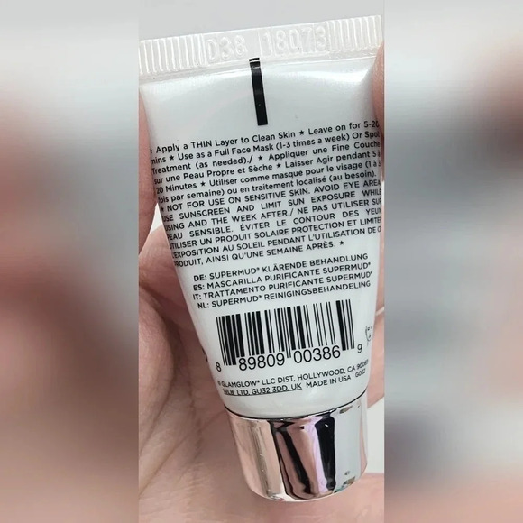 GlamGlow Supermud Clearing Treatment Mask 0.5oz/15g ~Travel Sample Size SEALED - Picture 3 of 4